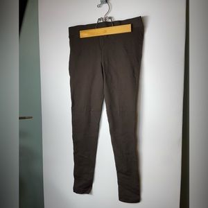 Vince Camuto Brown Seamed Back Ponte Leggings Women's Sm Pull On Elastic Waist